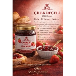 480 gr cam kavanoz egeden doğal çilek  reçeli