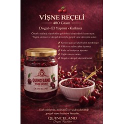 480 gr cam kavanoz egeden doğal vişne reçeli