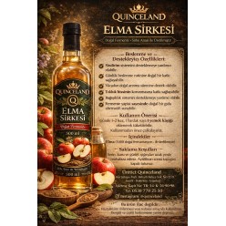 elma sirkesi cam şişe 500 ml