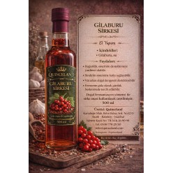 Gilaburnu sirkesi cam şişe 500 ml