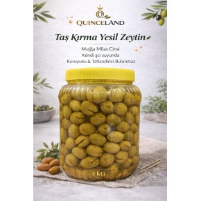 muğla memecik cinsi el taş kırma yeşil zeytin 1 kg