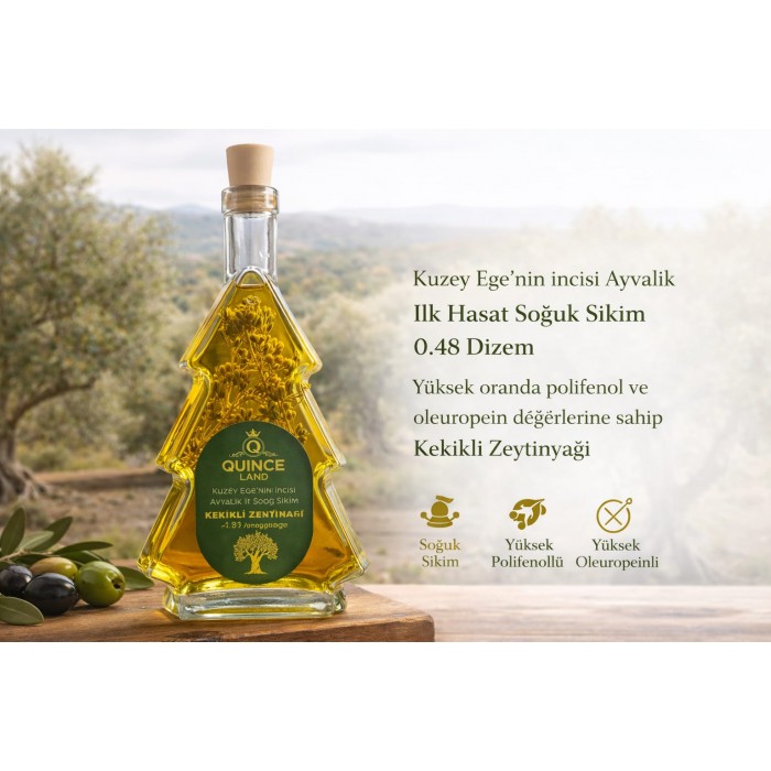 500 ml kekik çeşnili soğuk sıkım ilk hasat zeytin yağı 0.48 dizem 500 ml kekik çeşnili soğuk sıkım ilk hasat zeytin yağı 0.48 dizem